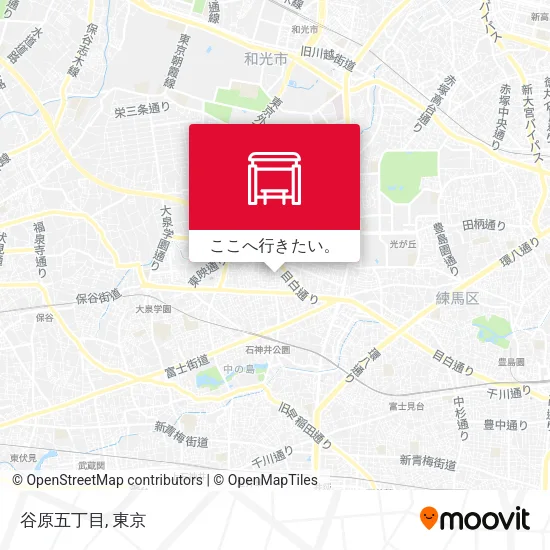 谷原五丁目地図