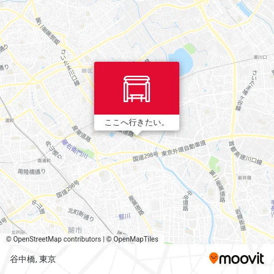 谷中橋地図