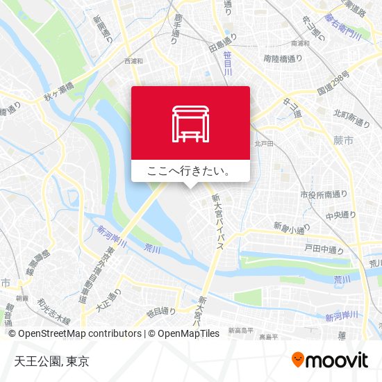 天王公園地図