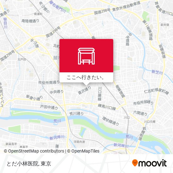とだ小林医院地図