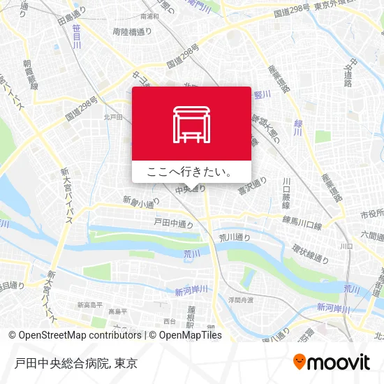 戸田中央総合病院地図