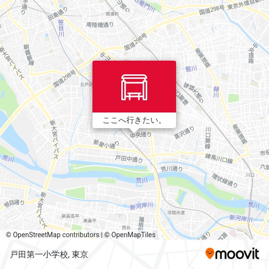 戸田第一小学校地図