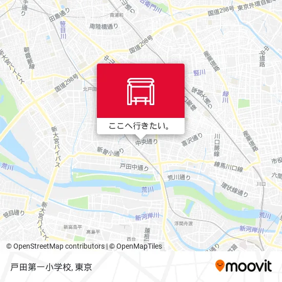 戸田第一小学校地図