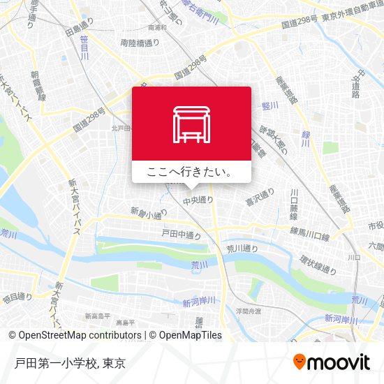 戸田第一小学校地図