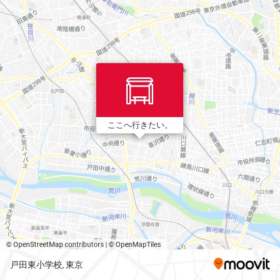 戸田東小学校地図