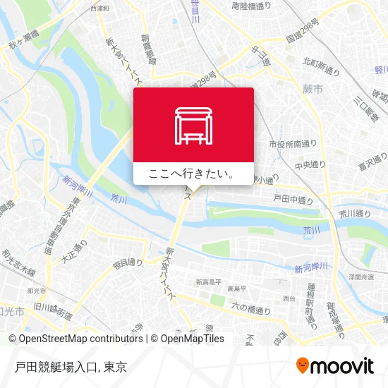戸田競艇場入口地図