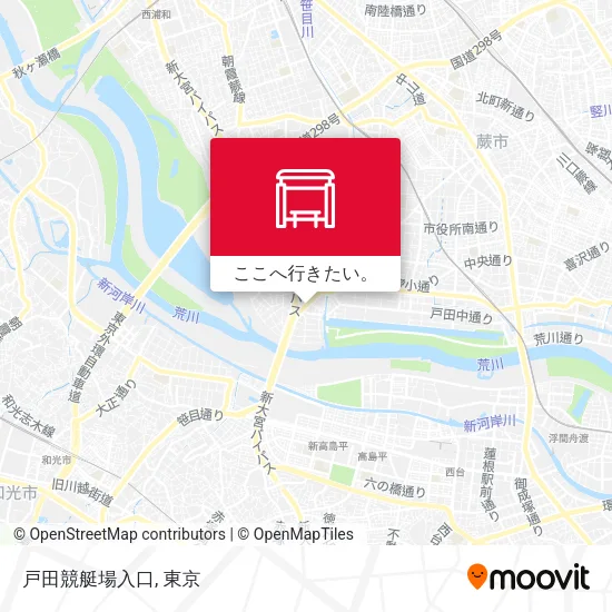戸田競艇場入口地図