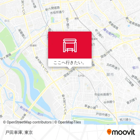 戸田車庫地図