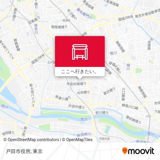 戸田市役所地図