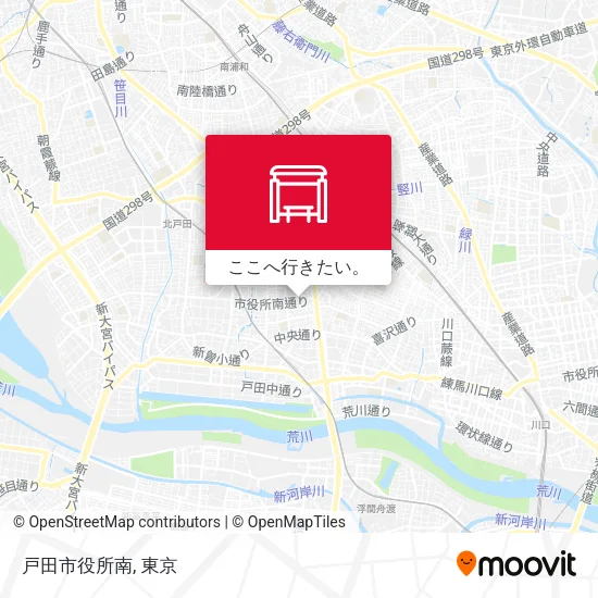 戸田市役所南地図