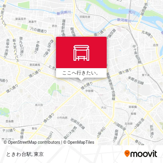 ときわ台駅地図