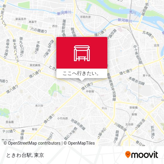 ときわ台駅地図