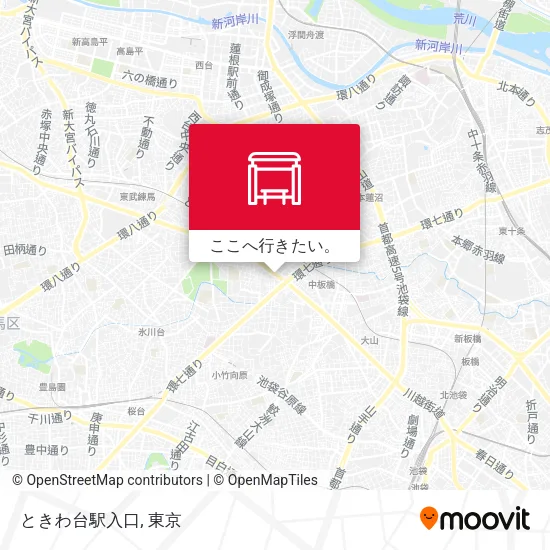 ときわ台駅入口地図