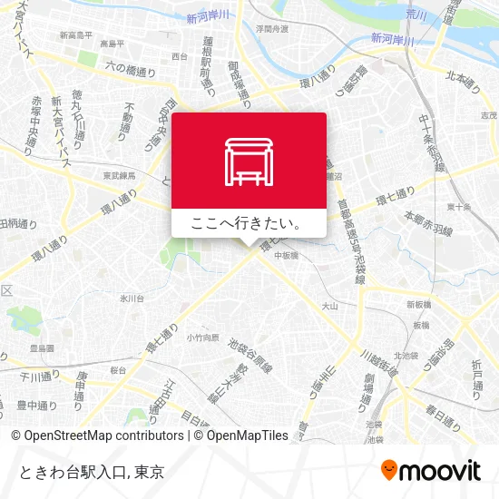ときわ台駅入口地図