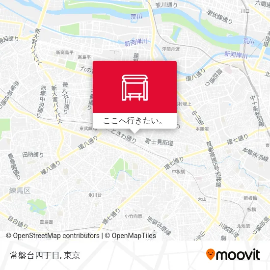 常盤台四丁目地図
