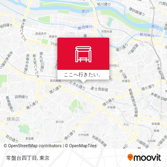 常盤台四丁目地図