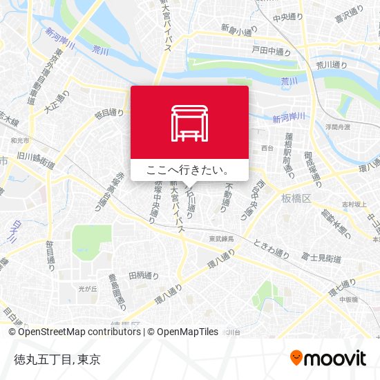 徳丸五丁目地図
