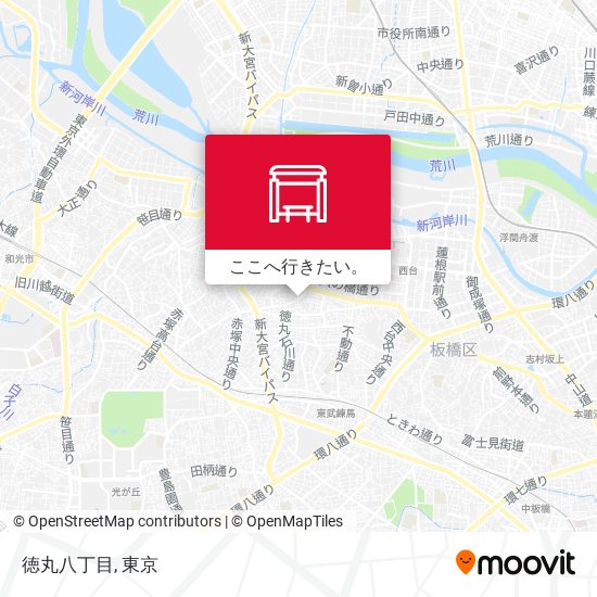 徳丸八丁目地図