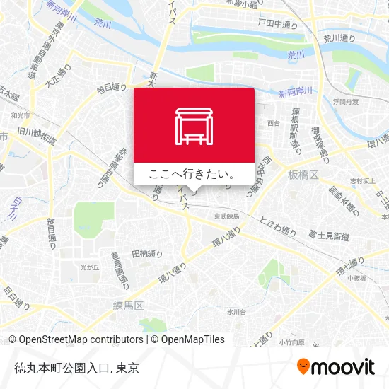 徳丸本町公園入口地図