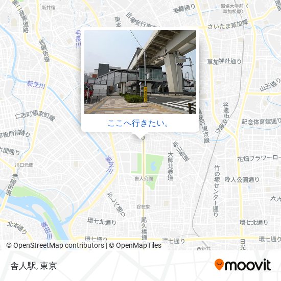 舎人駅地図
