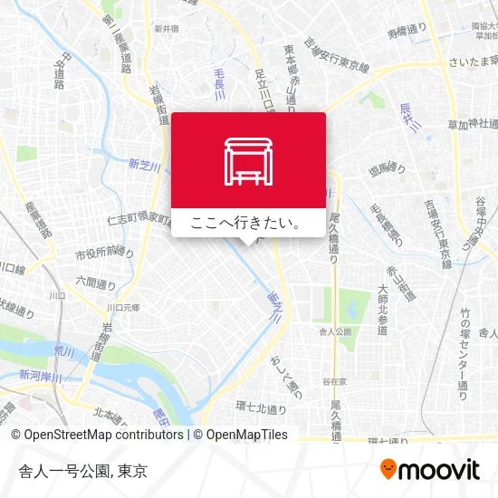 舎人一号公園地図