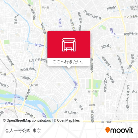 舎人一号公園地図
