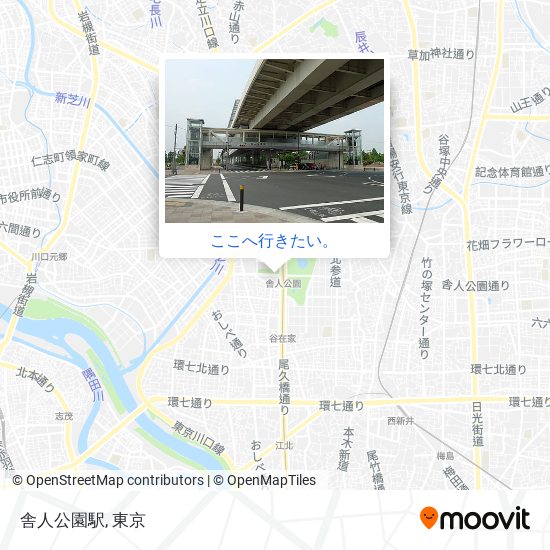舎人公園駅地図