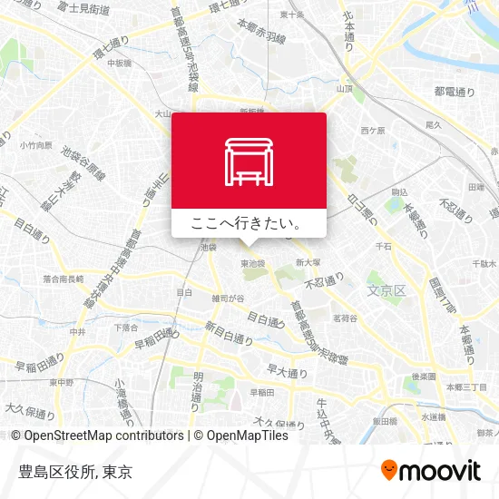 豊島区役所地図