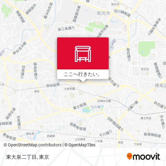 東大泉二丁目地図