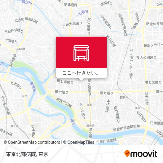 東京北部病院地図