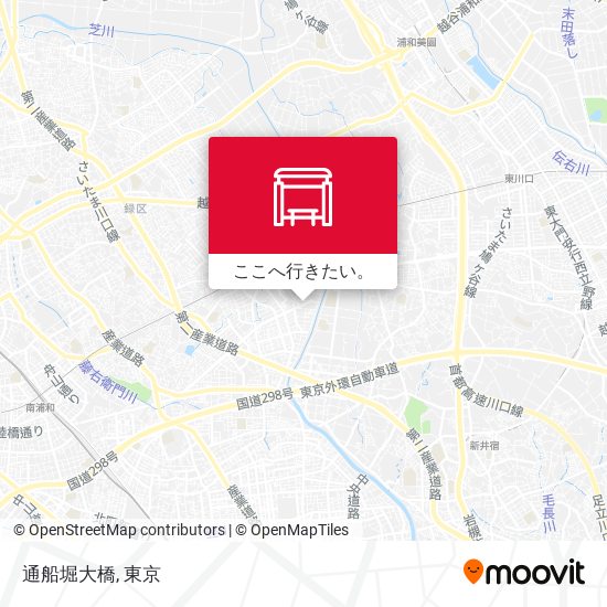 通船堀大橋地図