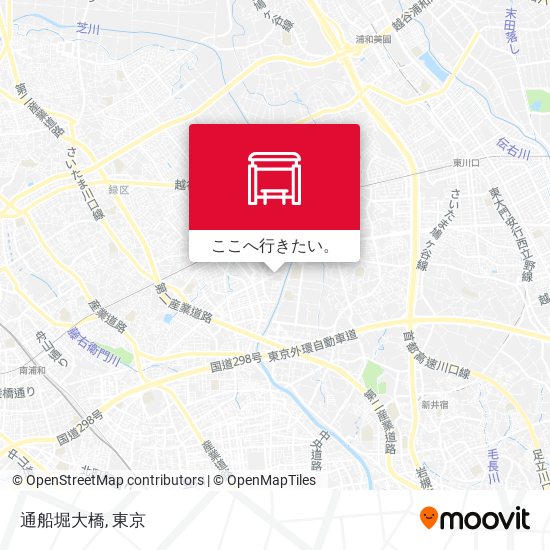 通船堀大橋地図