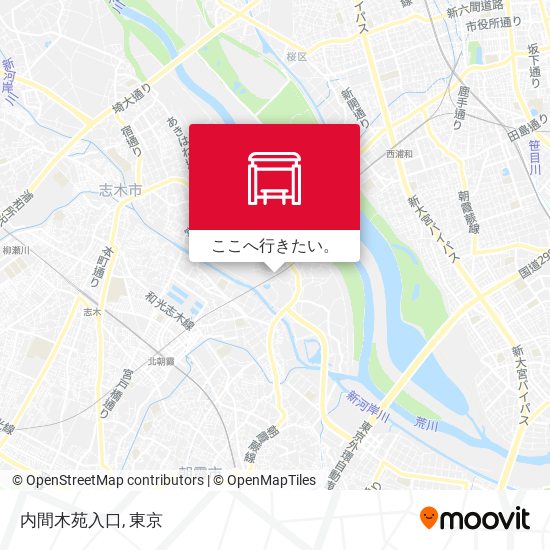 内間木苑入口地図