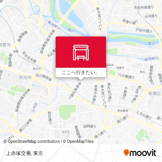 上赤塚交番地図