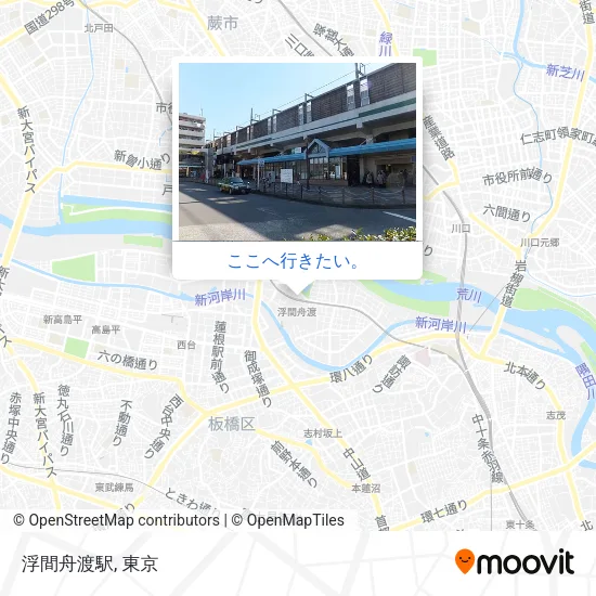 浮間舟渡駅地図
