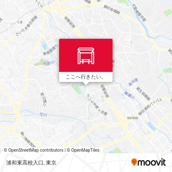 浦和東高校入口地図