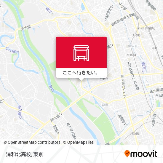浦和北高校地図