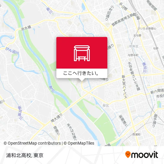 浦和北高校地図