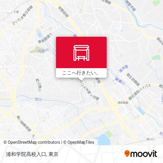 浦和学院高校入口地図