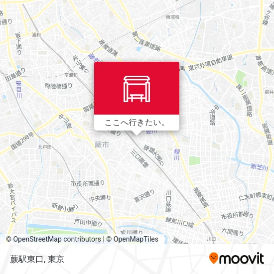 蕨駅東口地図