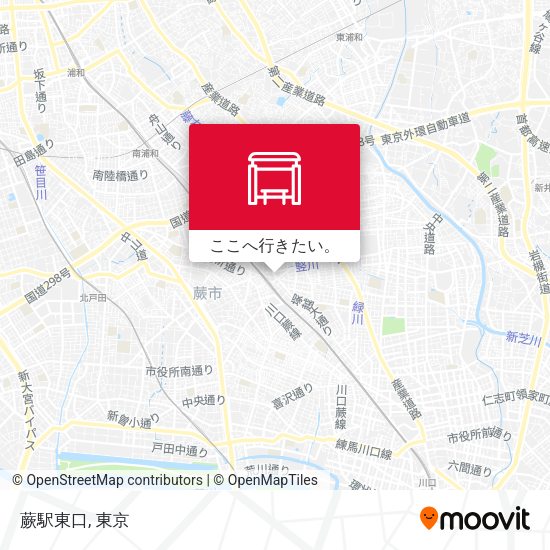 蕨駅東口地図