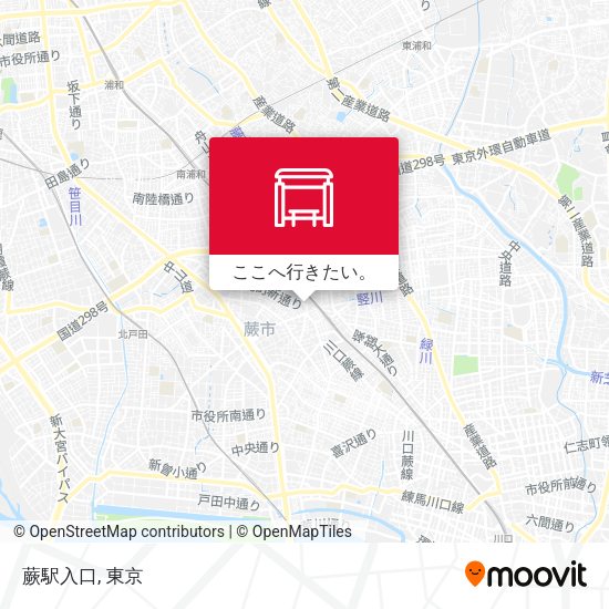 蕨駅入口地図