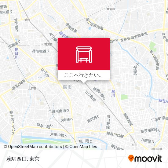 蕨駅西口地図