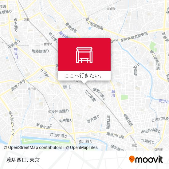 蕨駅西口地図