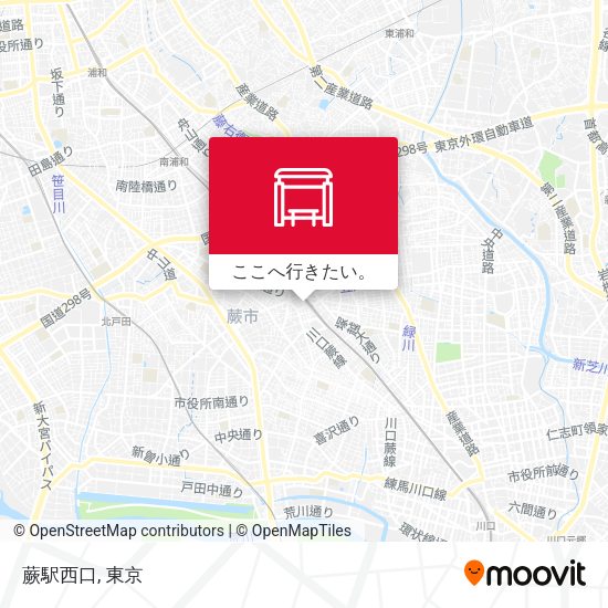 蕨駅西口地図