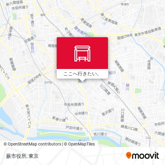 蕨市役所地図