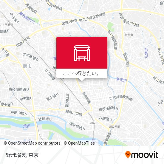 野球場裏地図