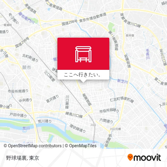 野球場裏地図