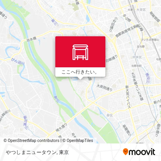 やつしまニュータウン地図
