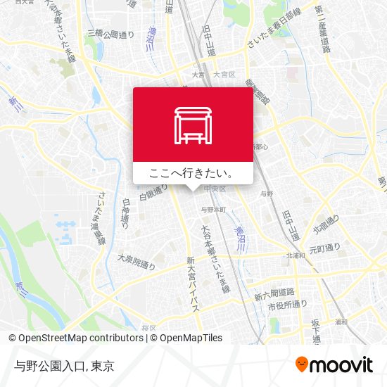 与野公園入口地図